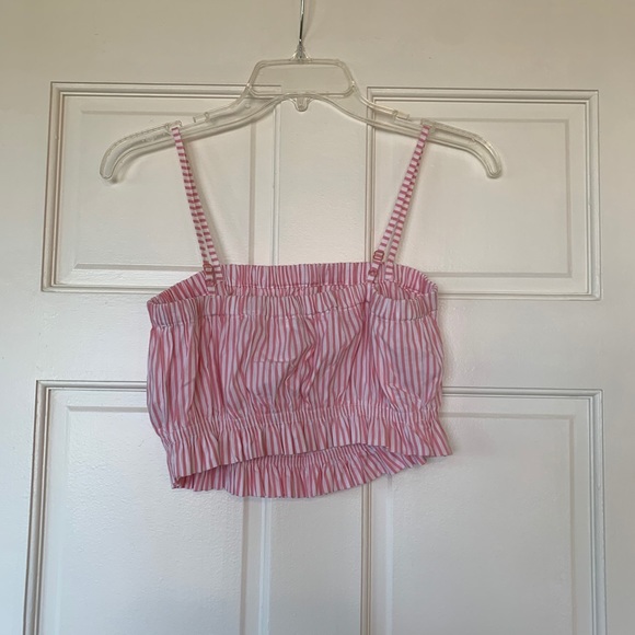 Urban Outfitters pink candy stripe top - Picture 4 of 4
